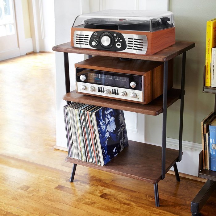 1byone Belt-Drive 3-Speed Stereo Turntable with Built in Speakers, Supports Vinyl to MP3 Recording, USB MP3 Playback... N2