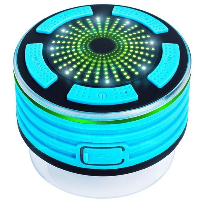 KONG KIM IPX7 100% Waterproof & Dust-proof Floating Bluetooth Shower Speaker Compatible with all Bluetooth devices... N18