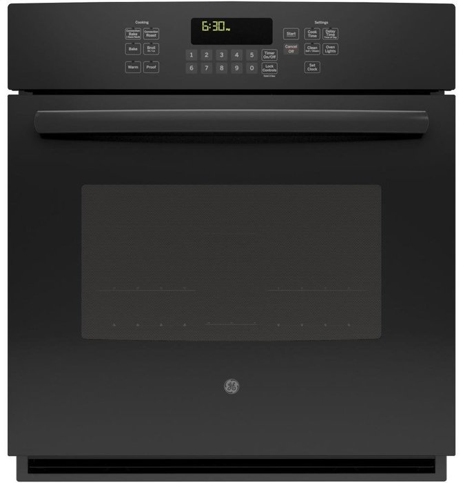 GE JK5000DFBB 27" Black Electric Single Wall Oven - Convection N2