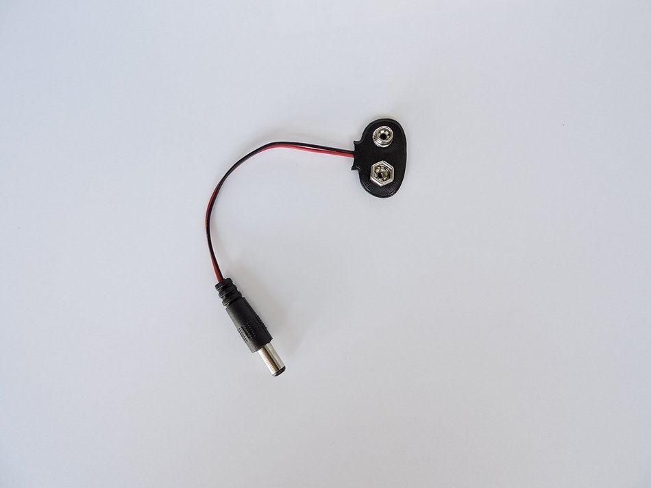 AspenTek 2.1 X 5.5mm Male Dc Plug to 9V Battery Clip Snap Accessories For Arduino(10 pieces packed)