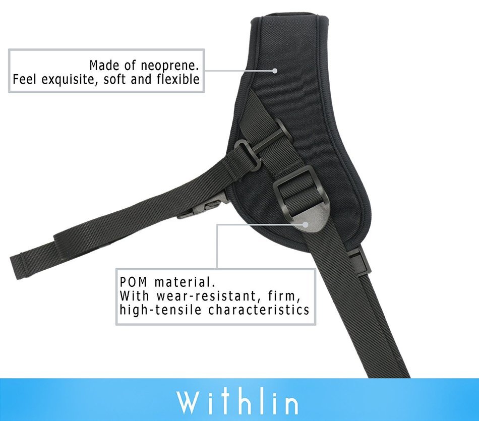 WITHLIN Professional Photography Swift Sport Shoulder Strap for Camera SLR DSLR (Canon Nikon Sony Olympus Pentax... N2