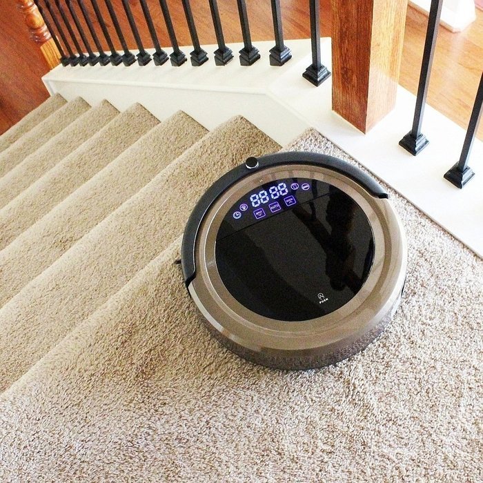 Infinuvo Hovo&reg; 710 Pet Series Robotic Vacuum with HEPA Filter, UV Lamp, Virtual Blocker, Charging Base and Scheduler N7