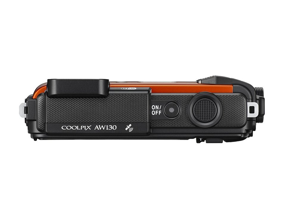 Nikon Coolpix AW130 Shock & Waterproof GPS Digital Camera (Orange) - International Version N4