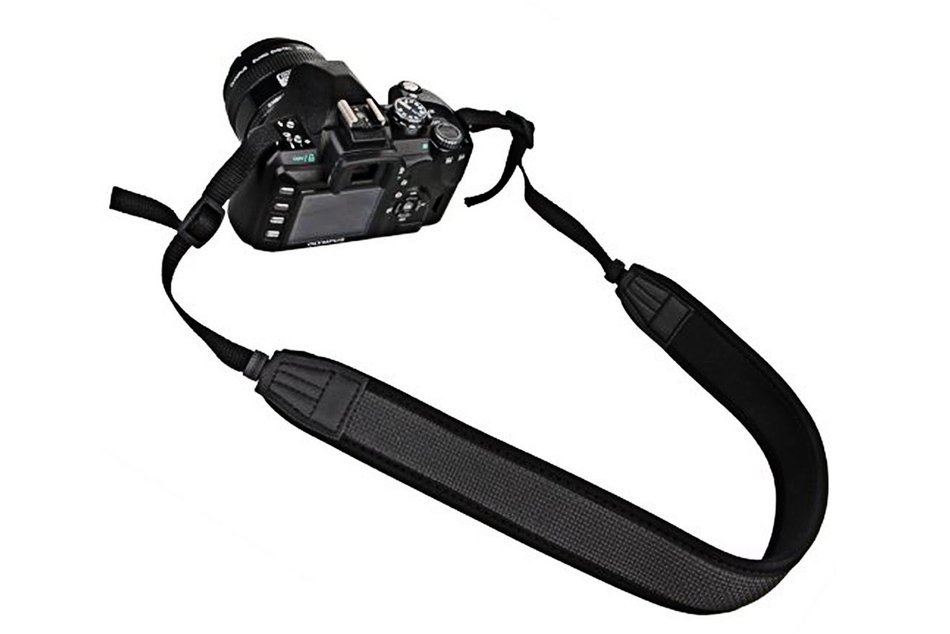 FEESHOW Black Anti-Slip DSLR Camera Neoprene Neck/Shoulder Strap for Canon, Nikon, Sony, Panasonic, FujiFilm,... N4