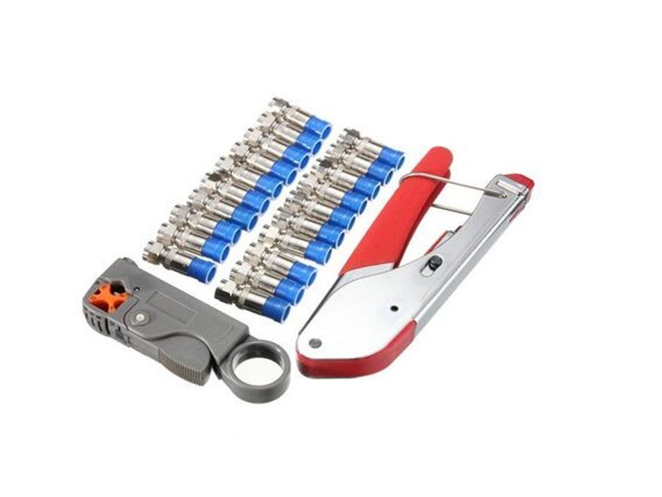 Xin LiBang Compression Tool RG6 RG59 Coaxial Connectors Crimper Cable Coax Coaxial