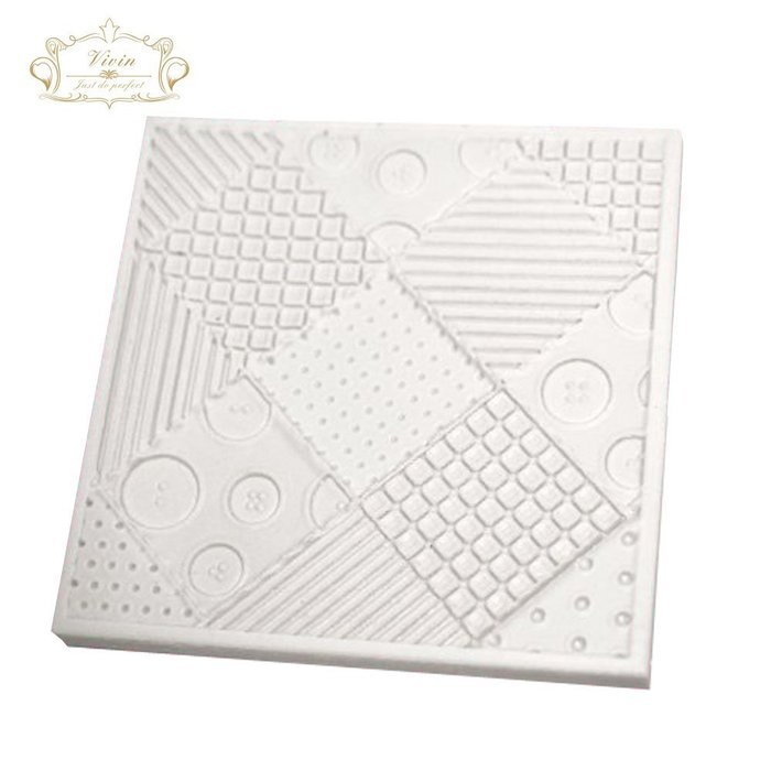 Vivin Patchwork Quilt Cake Mould Silicone Design Mat for Cake Decorating Cupcakes Sugarcraft Candies Pearl Fondant... N10