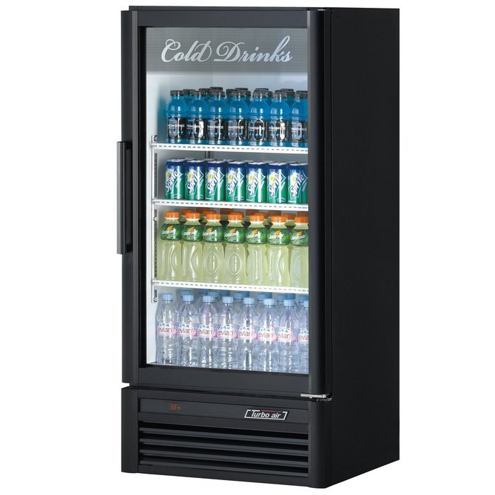Turbo Air TGM-10SD White Super Deluxe Single Door Refrigerated Merchandiser - 9.3 Cu. Ft. N2