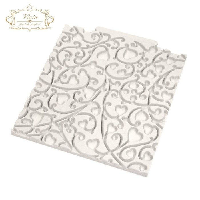 Vivin Patchwork Quilt Cake Mould Silicone Design Mat for Cake Decorating Cupcakes Sugarcraft Candies Pearl Fondant... N13