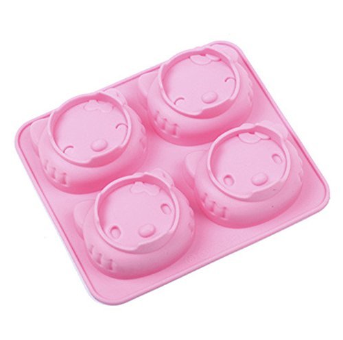 Hello Kitty Cake Mold Ice Cube Tray Silicone Mold Soap Candle Moulds Sugar Craft Tools Bakeware Chocolate Moulds N3