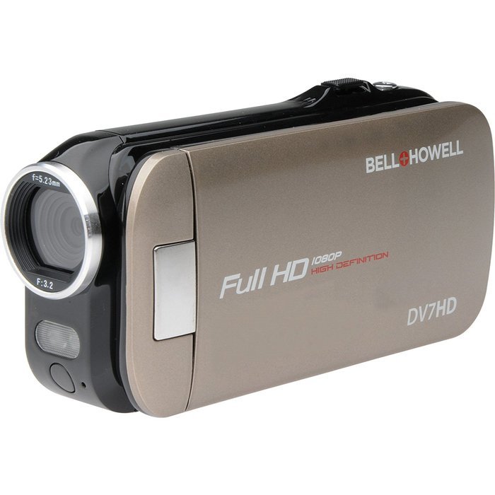 Bell & Howell Slice2 Digital Camcorder - 3" - Touchscreen LCD - Full HD - Champagne DV7HD-C