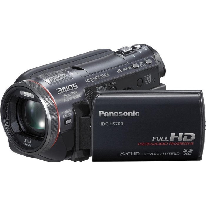 Panasonic HDC-HS700K Hi-Def Camcorder with Pro Control System & 240GB HDD (Black)