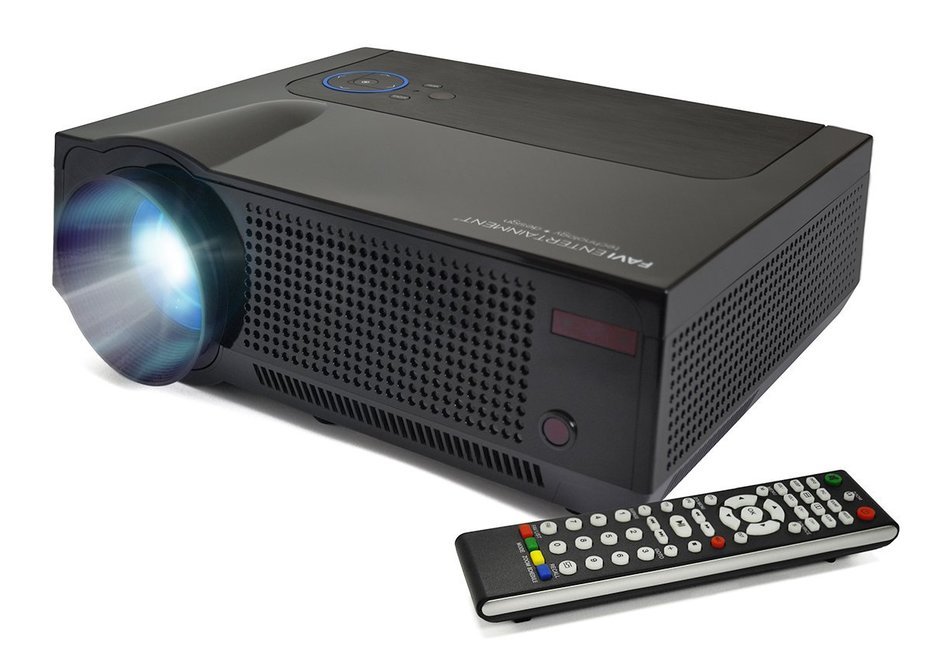 FAVI 4T Ultra-Bright LED LCD (HD 720p) Home Theater Projector - US Version (Includes Warranty) - Black (RIOHDLED4T-US7)