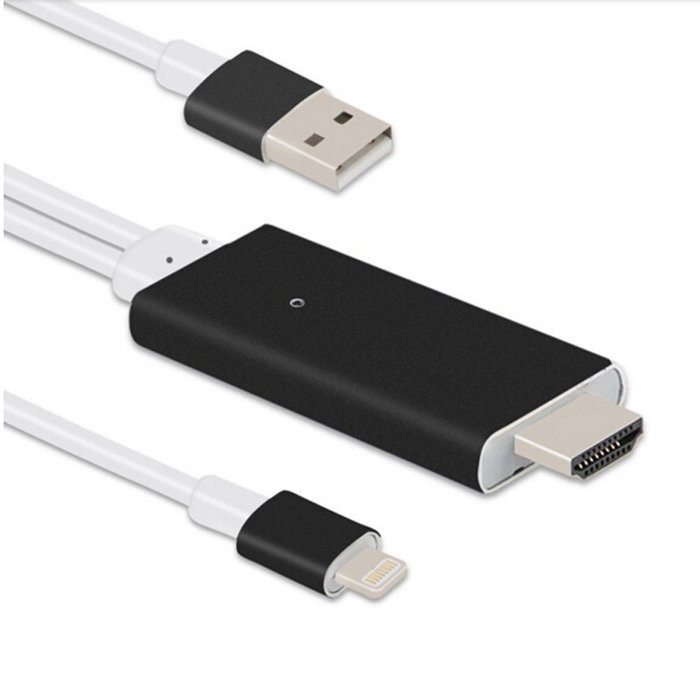 Lightning to HDMI Cable, ONSEMI Lightning to HDMI Cable 6.5Ft Lightning MHL to HDMI Cable 1080P HDTV Adapter For...