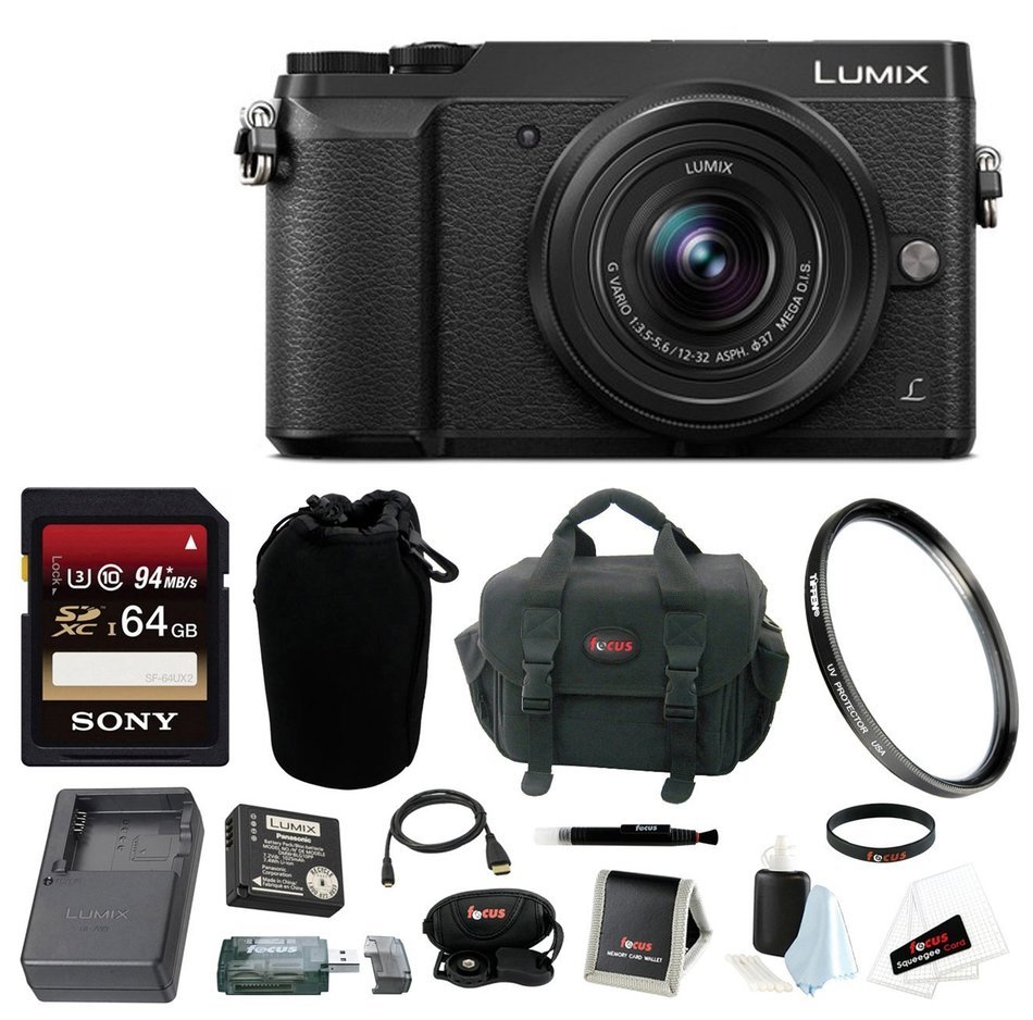 Panasonic LUMIX GX85 4K Mirrorless w/ 12-32mm kit +LUMIX H-HS043K , 42.5mm, F1.7