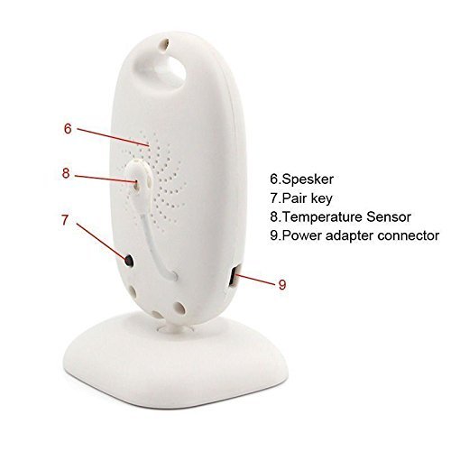 New 2.4GHz LCD Digital Video Baby Monitor Night Vision Music Temperature Display N6