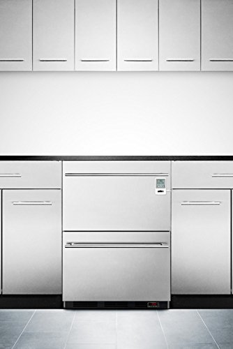 Summit MEDDT Series SP6DS2D7MEDDT 24" 5.4 cu. ft. Two-Drawer Medical Refrigerator Automatic Defrost Digital Thermostat... N3