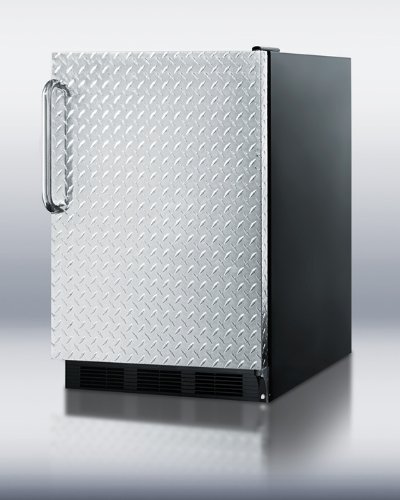 Summit FF6BBI7DPLADA: Commercially approved, ADA compliant built-in undercounter all-refrigerator in black with... N3
