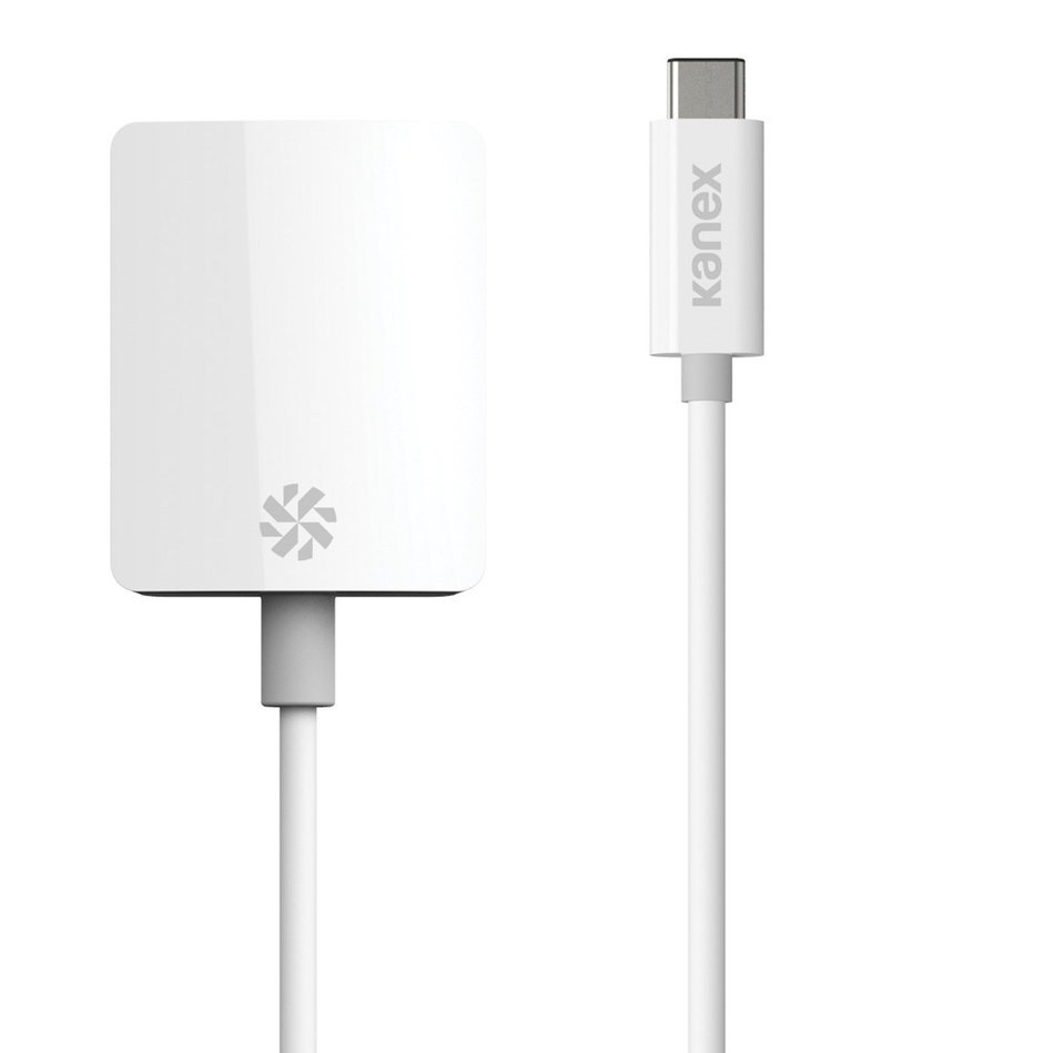 Kanex USB-C to DVI Adapter 8.25 Inches (21 cm)-White N2