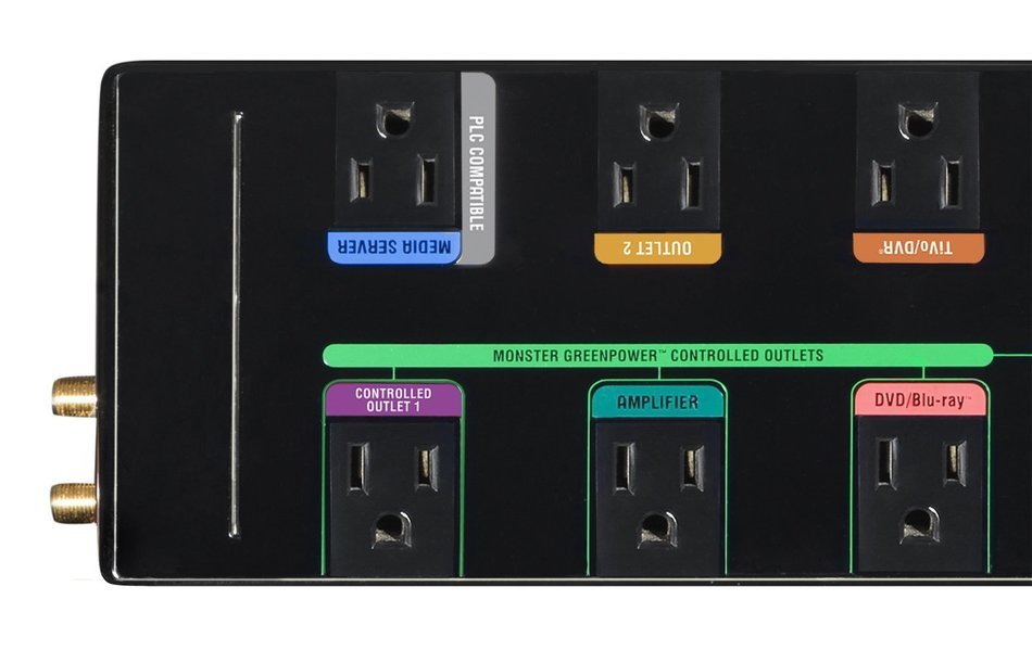 Monster Cable GreenPower 8-Outlets Surge Suppressor N3