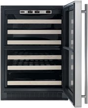Chateau 44-Bottle Dual Zone Wine Refrigerator Door Frame: Overlay, Hinge Location: Right