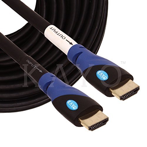 KAYO Hi-Speed HDMI1.4 Cable 75 FT with SIGNAL BOOSTER, Cable Tie & USB Charger, Soft Sleeve/ Supports Ethernet... N2
