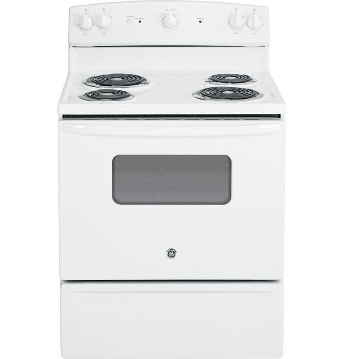 GE GIDDS-632164 30" 5 cu. ft. Free-Standing Electric Range, White N4