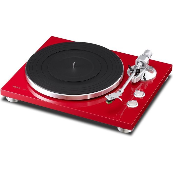 Teac 2-Speed Analog Turntable Black (6-TN-300-B) with RCA D4+ Vinyl Record Cleaning Fluid System & Audio-Technica...