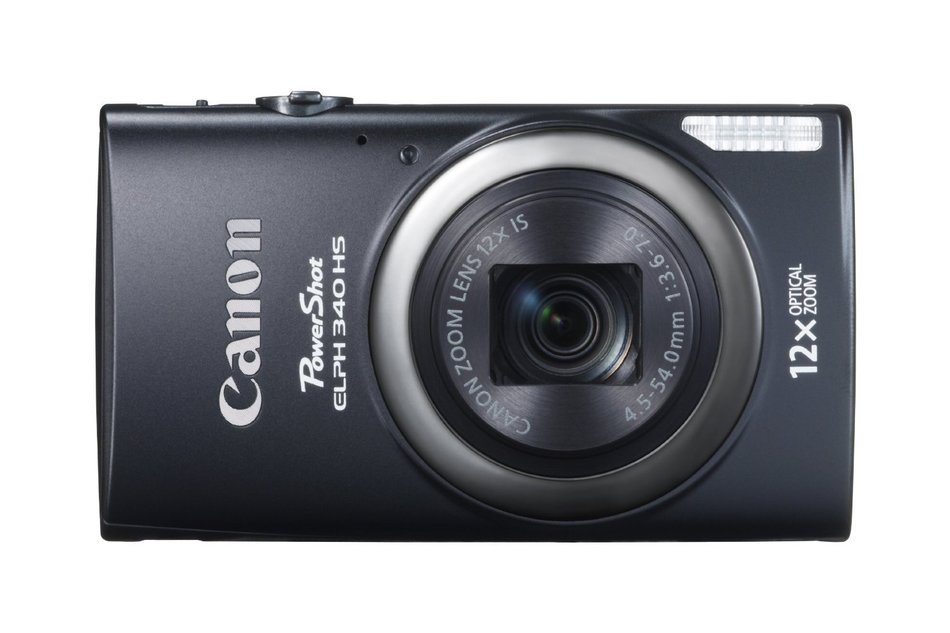 Canon PowerShot ELPH 340 HS 4 x Digital,12xZoom Optical Zoom 16MP Digital Camera (Black) (Certified Refurbished)