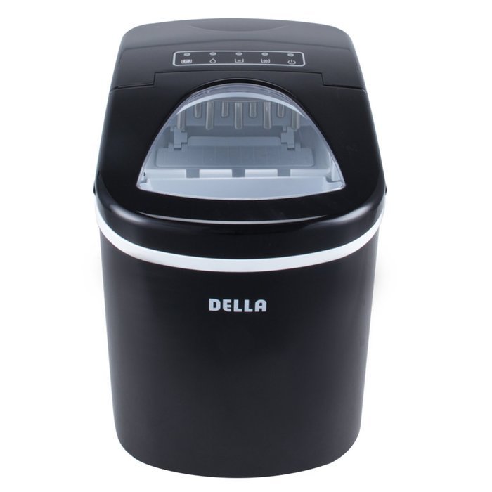 Della Portable Ice Maker, Produces up to 26 lbs. of Ice Daily, 2-Size (Black) N17