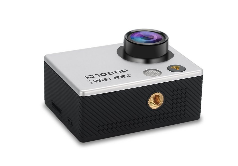 High-Tech Place 1080p 60fps Action Camera With Remote Strap - 12MP, WI-FI, 2 Inch Screen, 160 Degree Lens, IP68 N6