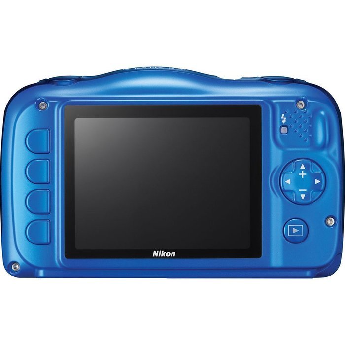 Nikon COOLPIX S33 Digital Waterproof & Freezeproof Full HD 1080p Camera (Blue) + 32GB Class 10 Memory Card + Backup... N5
