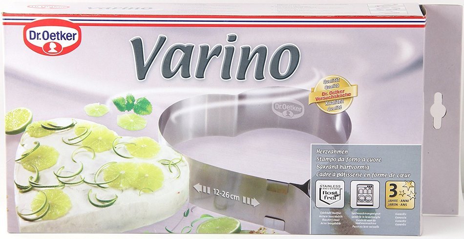 Dr. Oetker 1474 Adjustable Cake Setting Frame, Heart N2