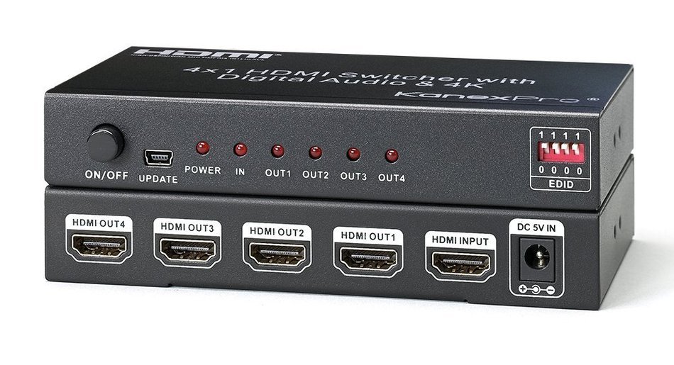 Kanex Pro SP-HD1X44K 4K HDMI 4-Port Splitter