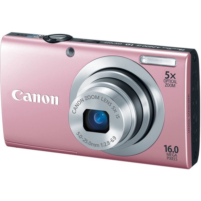 Canon PowerShot A2400 IS 16.0 MP Digital Camera with 5x Optical Image Stabilized Zoom 28mm Wide-Angle Lens with... N6