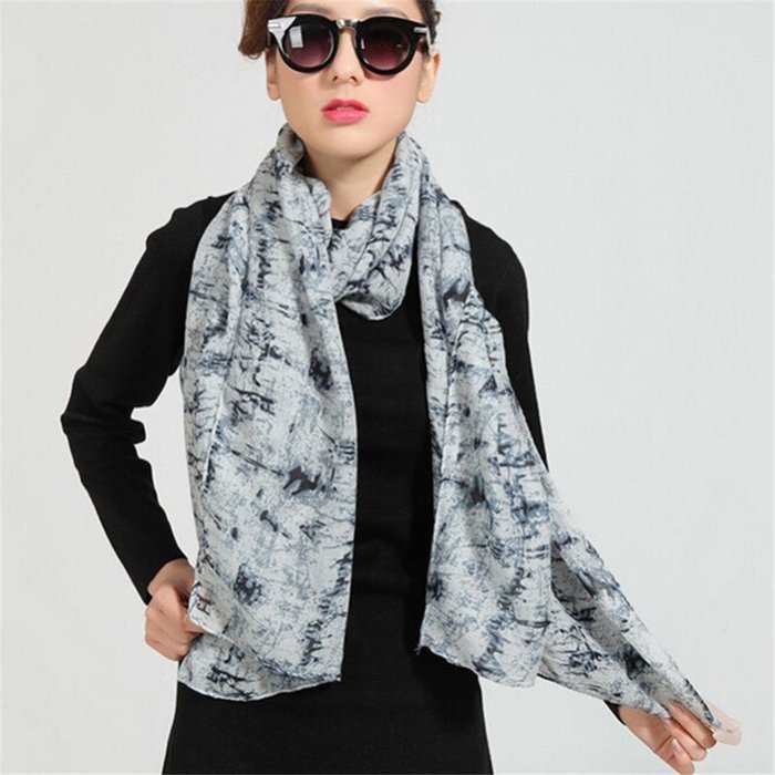 Banggood Women Voile Lightweight Scarf Multi-Pattern available N6
