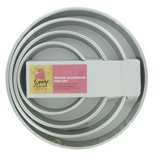 4-Tier Round Aluminum Pan Set