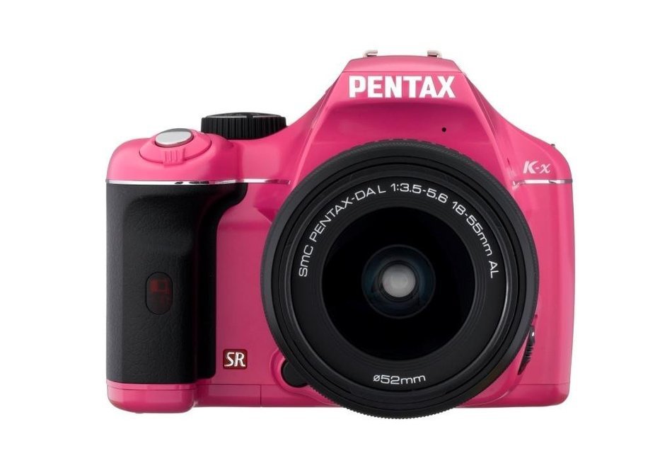 Pentax K-X 12.4 Megapixel Digital SLR and 18-55mm f/3.5-5.6 DAL AL Lens (Pink) N2