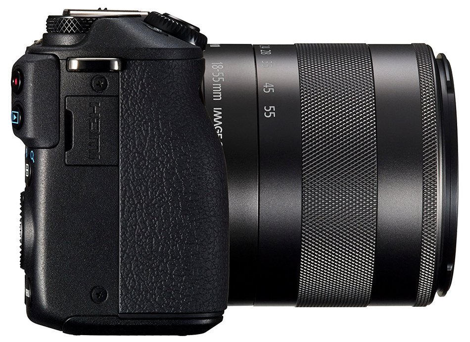 Canon EOS M3 Mirrorless Camera (Black) with EF-M 18-55mm f/3.5-5.6 IS STM Lens - International Version (No Warranty)