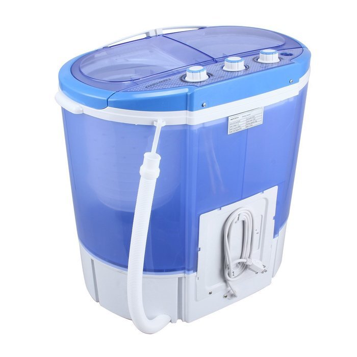 ARKSEN&copy; Portable Mini Laundry Washing Machine, 7.9LBS Capacity, Clear Blue N6