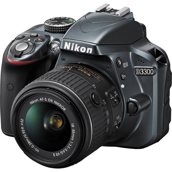 Nikon D3300 Digital SLR Camera & 18-55mm G VR DX II (Black) + 55-200mm VRII Lens + 32GB + Case + Battery/Charger...