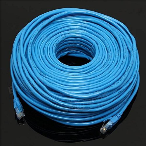 Pink Lizard 50M/164Feet RJ45 CAT6 CAT6E Ethernet Internet LAN Wire Network Cable Cord Blue