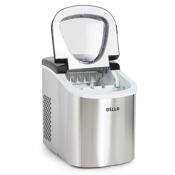Della Portable Ice Maker, Produces up to 26 lbs. of Ice Daily, 2-Size (Black) N23