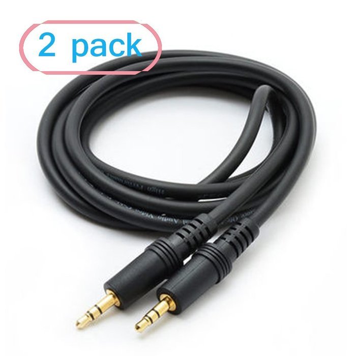 3.5mm Audio Stereo Aux Cable 6 ft-Black N2