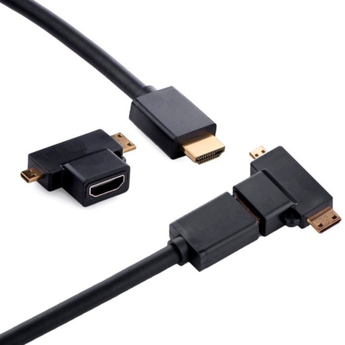 Boytond mini Golden Plated Hdmi Cable Adapters Changer Adapter Converter Mini Hdmi Micor Hdmi or male fmale for... N7