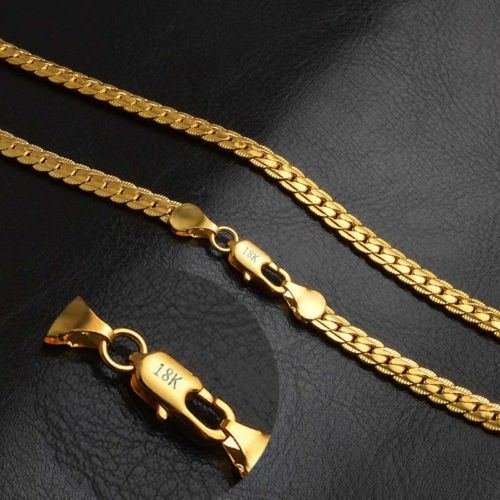 Women & Men Fashion 18K Gold Plated Necklace Chain Jewelry NEW N3