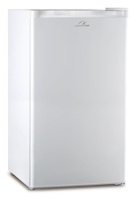 Commercial Cool CCRD32B 3.2 Cu.Ft. Compact Double Door Fridge with True Freezer and R600a Refrigerant, Black N9