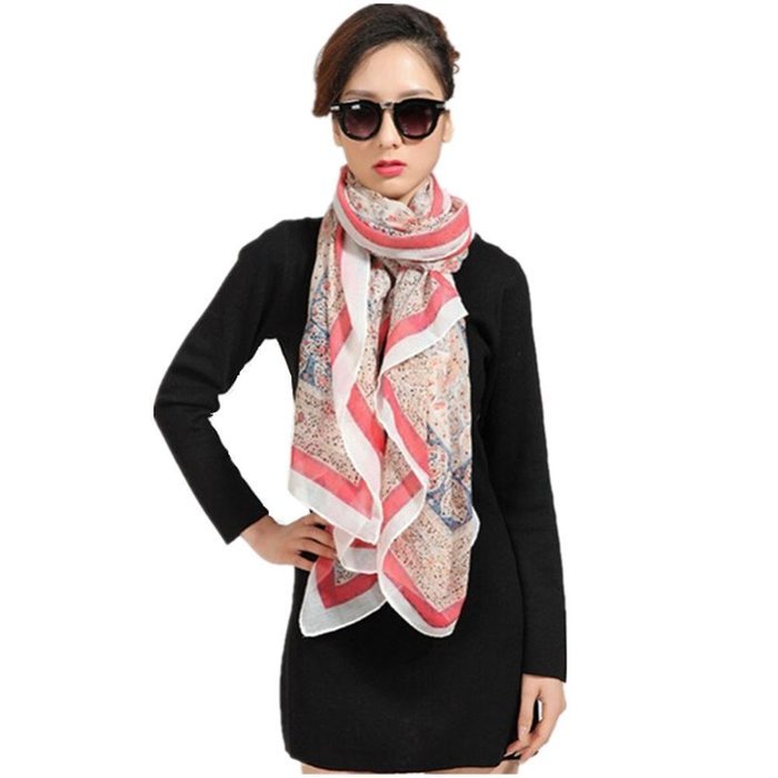 Banggood Women Voile Lightweight Scarf Multi Pattern Available N8 Free