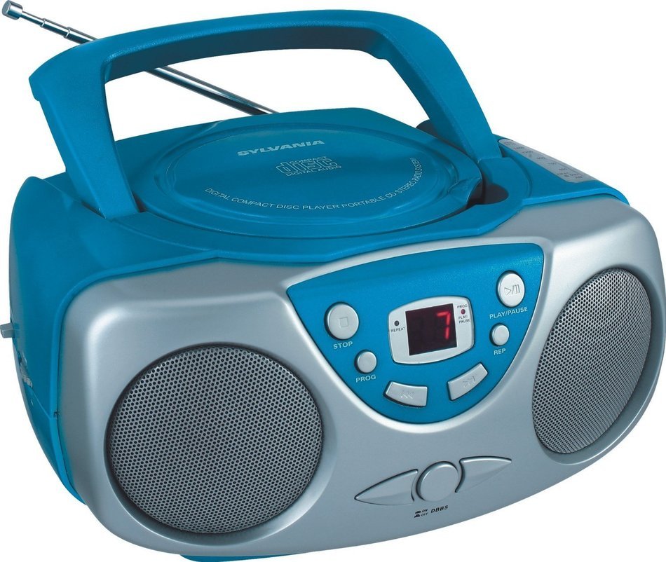 Blue Portable CD Radio