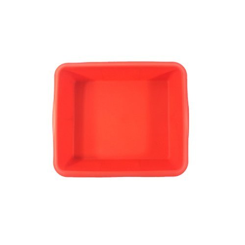 2 Silicone Square Lasagne Cake Pan - Color Red or Red Wine + Free Tupperware Bell Tumbler 2pcs N4