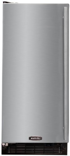 AGA Marvel 30IM5905 Under Counter Ice Machine, Black Cabinet and Left Hinge Stainless Steel Door, 15-Inch